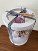 The Floral House, Preserved Flowers, Everlasting Flowers, Dried Flowers, Preserved Rose, pink rose, white rose, paper dome box