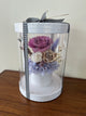 The Floral House, Preserved Flowers, Everlasting Flowers, Dried Flowers, Preserved Rose, pink rose, white rose, paper dome box