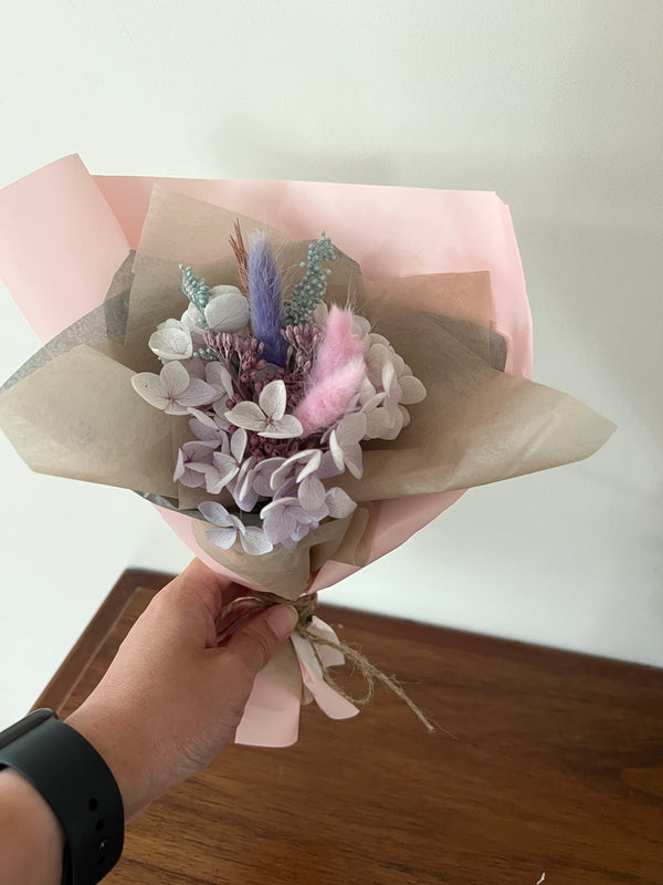 The Floral House, Preserved Flowers, Everlasting Flowers, Dried Flowers, Preserved Rose, Cute Little Posie, Mauve